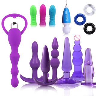 kobreat_Vibrator Anal Beads Plug Massager Rings Sex Toys Set Vibrating Stimulator 14PCS