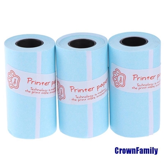 (CrownFamily) 3 rollos de papel adhesivo imprimible rollo de papel térmico directo autoadhesivo 57*30 mm (2)