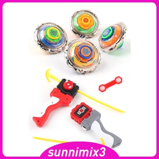 Plastic Bursting Gyro Top Starter Pull Wire Colorful Toy Set Children Toy