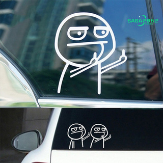 Sasa [Hot] Cartoon Figure Funny Car Auto Trunk Body Bumper Window Decor Sticker