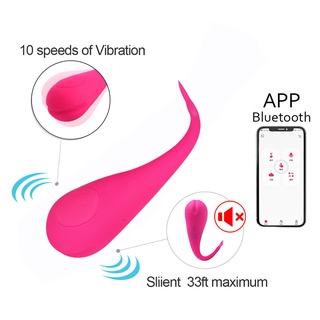 NA 10 Frequencímetro Vibrador De Silicone App Bluetooth Sem Fio Controle Remoto Vibração Ovocking Massagem Brinquedos @MX (9)