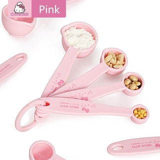 Hello Kitty cucharas medidoras tazas para cocinar Kichen herramientas de medición para hornear