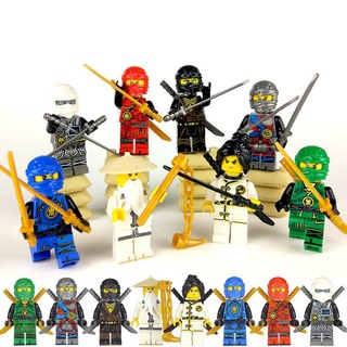 8 pzs figuras de bloques Ninjago minifiguras 8 figuras Ninja Legoe