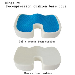 [blingblint] gel ortopédico cojín de memoria espuma u coccyx asiento de viaje masaje saludable sentado