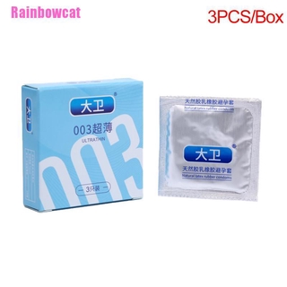 <Rainbowcat> 3Pcs/Lot Latex Condoms For Men Adult Safer Contraception Uitral Thin