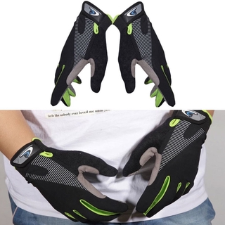 ready stock guantes de ciclismo transpirables de dedo completo con diseño antideslizante y táctil