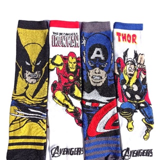 calcetines diseños súper heroes de marvel