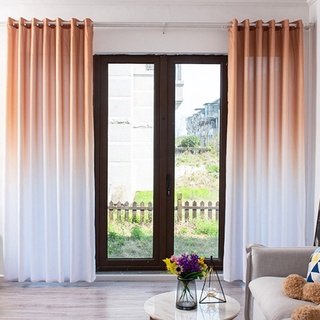 Fantasy - cortina degradada Superior de Color puro para dormitorio, ventana, Color gris, azul, semisombra, para sala de estar (5)