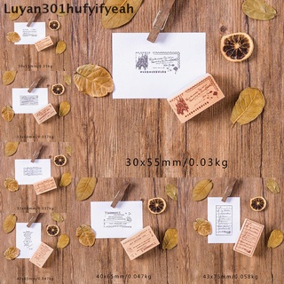 [Luyan301hufyifyeah] Vintage Manuscript Notes Decoration Stamp Wooden Rubber Stamps for Scrapbooking Hot Sale