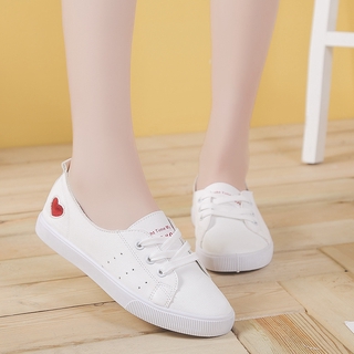 Tenis blancos versátiles/zapatos blancos/transpirables con suela plana Para estudiantes