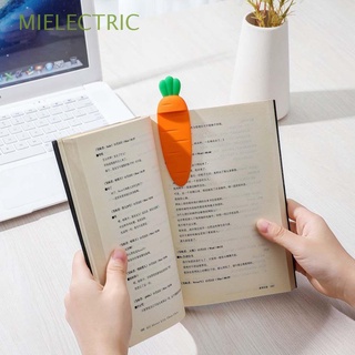 MIELECTRIC Creativo Marcas de libro estéreo 3D Lindo Material de oficina Marcador de zanahoria Bricolaje Silicona Niños Kawaii Para niños Regalo Suministros escolares/Multicolor