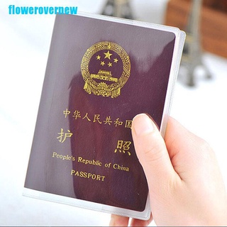 Fnmx transparente transparente pasaporte cubierta titular caso organizador tarjeta de identificación Protector de viaje