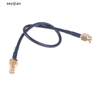 [sya] 1pc 20 cm wifi router antena cable de extensión rg174 rp-sma macho a hembra jin