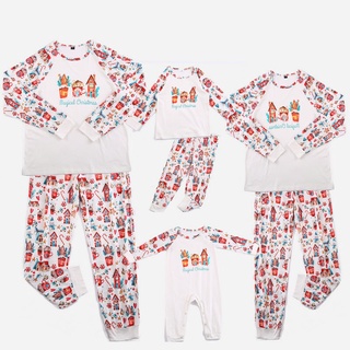 2021 navidad Pijamas mujeres bebé niña y mamá partido traje de la familia Look Pijamas de navidad conjunto papá hija hijo ropa de dormir ropa de dormir