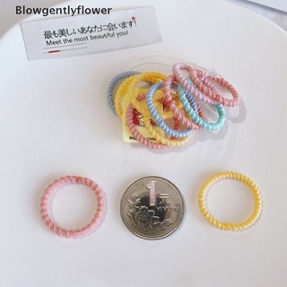 blowgentlyflower 100pcs pequeña banda de goma para niños banda de pelo niñas bebé corbata de pelo hace daño al cabello bgf
