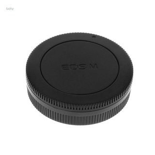 lucky Rear Lens Body Cap Camera Cover Anti-dust 60mm Protection Plastic Black for Canon EOS M M2 M3 M5 M6 M10