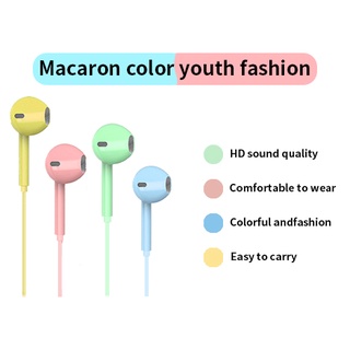 Macaron-Auriculares Universales Con Cable Para Teléfono Móvil (3,5 Mm)