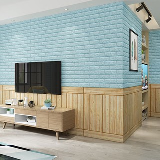 3D calcomanía de pared de pared para sala de estar 3D/35cm/35cm/adhesivo de espuma impermeable con diseño decorativo (7)