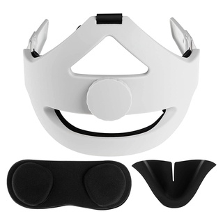 Diadema ajustable para Oculus Quest 2, con tapa de lente, almohadilla para la nariz