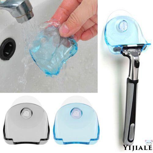 YJ -transparente plástico Super ventosa de afeitar estante de baño ventosa afeitadora