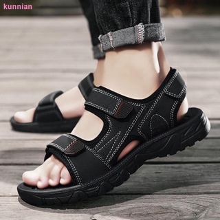 vietnamita sandalias de cuero para los hombres 2021 nuevo verano casual suela suave pareja de moda zapatos de playa desgaste estudiante zapatillas