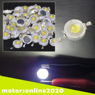 [motorsonline2020] 50 pzs diodos led emisores de luz para fabricación de modelos, 6 mm, 1 w, blanco (1)