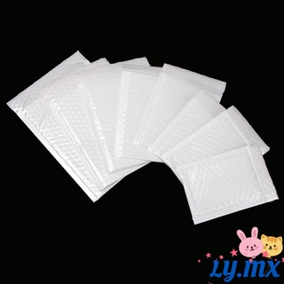 LY 10 piezas de envío embalaje sobre Protector coextruido película de espuma de papel de espuma blanco impermeable plástico a prueba de golpes Anti-caída Mailers a prueba de humedad bolsa de vibración (1)