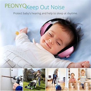 peonyq baby ear muffs auriculares suaves protector de audición orejeras recién nacidos niños ajustables defensores auriculares reducción de ruido/multicolor