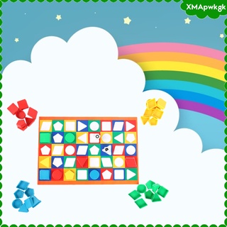 [xmapwkgk] tablero de papel juego de coincidencia de cerebro teaser memoria entrenamiento irregular multifuncional niños aprendizaje preescolar fiesta familiar (3)