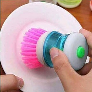 Innovador único cepillo de olla herramienta puede llenar jabón teflón sartén divertida sartén (2)