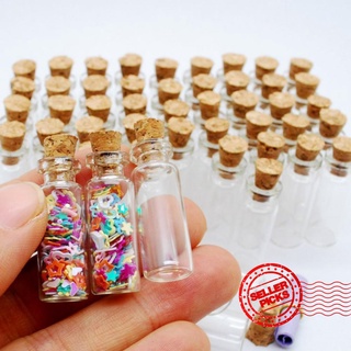 10pcs pequeños frascos de vidrio mason tarro mensaje viales barato mini contenedores de vidrio libre botella p0b3 diy l7m1