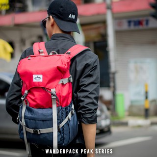 Mochila Sollu Peak rojo marina mochila mochila portátil hombres mujeres escuela trabajo universidad