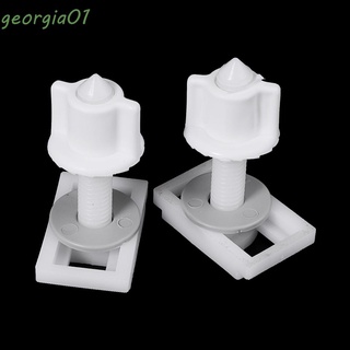 georgia01 diy asiento de inodoro bisagras sujetadores kits de asientos de inodoro ajuste pp para tapa de inodoro agujero de fijación herramientas de reparación de goma lavadoras de baño hardware tornillos y tuercas (1)