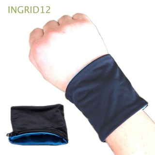 INGRID12 Safe Wristbands Sport Ankle Wrist Wrap Pouch Travel Wallet Gym Zipper Hiking Wrist Strap/Multicolor