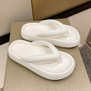 4CM Plataforma Japonesa Chanclas Mujeres Hombres Al Aire Libre Zapatillas De Suela Gruesa Pareja Baño Antideslizante Sandalias (9)
