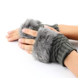 *lyg moda invierno brazo calentador sin dedos guantes de punto piel recorte guantes manopla (3)