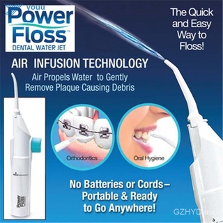 ❤flosser dental agua pick recargable irrigador oral waterpick dental flosser irrigador waterpic dental flosser (color: blanco) B8Y7