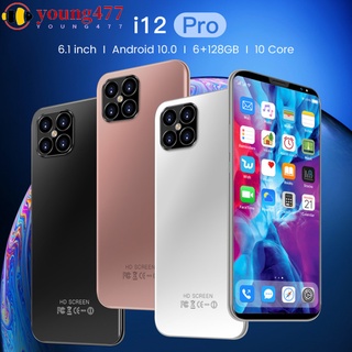 young477 6.1-inch I12 Pro Smart Phone 6+128gb Fingerprint Bluetooth Unlock Mobile Phone