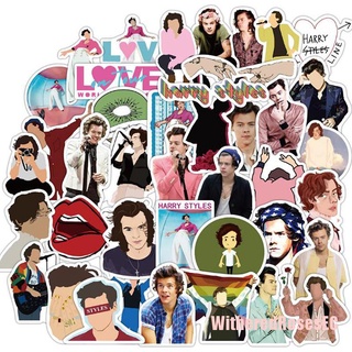 WitheredRosesEC# 50Pcs British Singer Harry Edward Styles Stickers Laptop Bottle Bicycle Decal