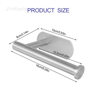 Jinfucha ruihw - soporte de papel higiénico (acero inoxidable, sin perforar, coloración)
