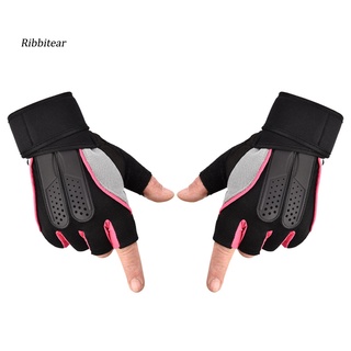 KT*Gym Fitness ejercicio levantamiento de pesas antideslizante envolturas de muñeca Protector de palma guantes (9)