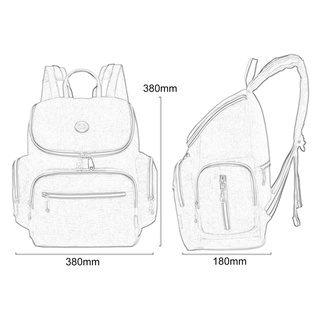 0911 - bolsa de pañales para bebé, mochila de viaje con correas para cochecito, bolsa de hombro