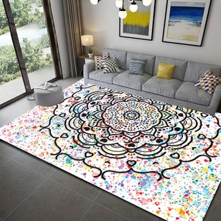Boho decoración alfombras antideslizante estilo mandala coloridas flores alfombra alfombra sala de estar baño cocina sala de estar dormitorio alfombra (7)