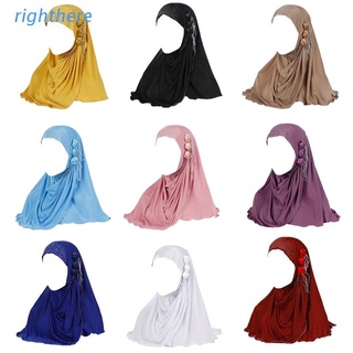 Hijab hielo De Seda De imitación para mujer con Borlas De Flores