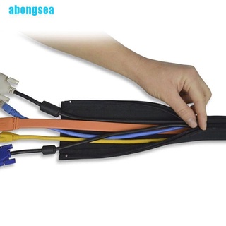 Abongsea 1Pc de neopreno de gestión de cables de cremallera envoltura de alambre organizador (2)