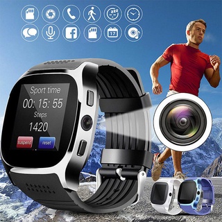 t8 bluetooth compatible reloj inteligente con cámara de apoyo sim tf tarjeta podómetro hombres mujeres llamada deporte smartwatch para teléfono android