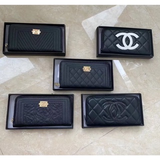 CHANEL With box long wallet women's casual purse