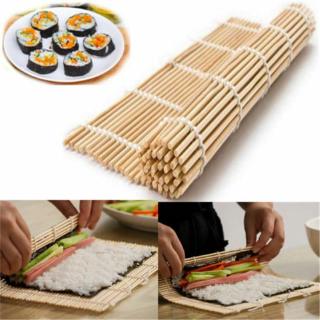 Sushi Rolling Mat rodillo de bambú Material Mat Maker DIY y un arroz Paddle Sushi herramientas de cocina