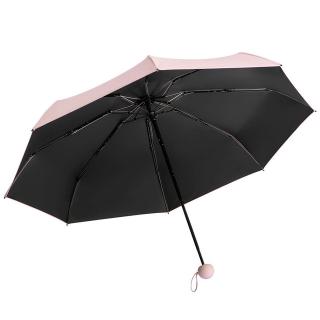 Simple y moda Mini paraguas de bolsillo plegable paraguas sol mujeres viaje plano ligero paraguas protección UV sombrilla plegable Mini paraguas regalo de navidad (9)