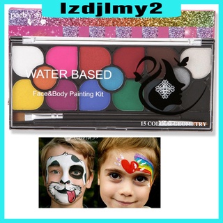 [Limit Time] paleta de maquillaje para cara y cuerpo, 15 colores, pinturas faciales no tóxicas